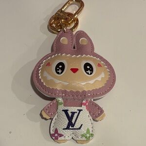 Labubu Pink and Cream keychain